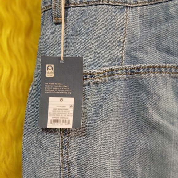 Women’s Denim Overalls Size 8 – Wide Leg Light Wash – Fair Trade Certified ✨ - Picture 12 of 12